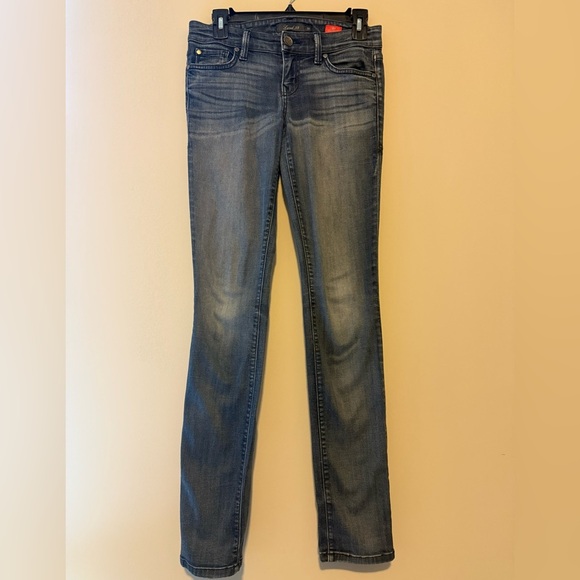 Anthropologie Level 99 Lily Skinny Straight blue pants - Picture 2 of 6